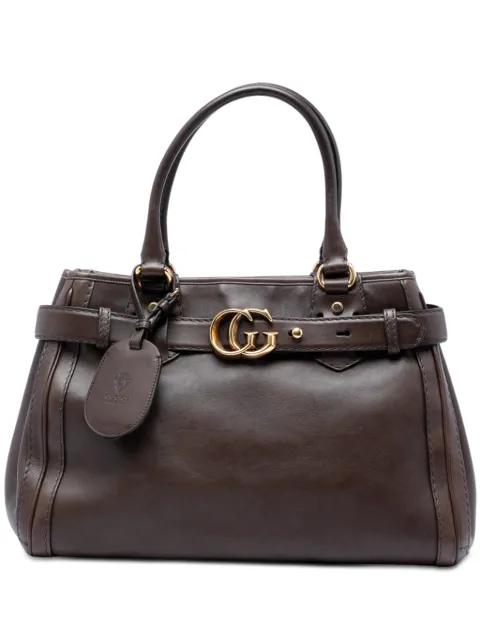 Gucci Pre-Owned bolso shopper Running de piel de becerro con motivo GG entrelazado 2016-2026