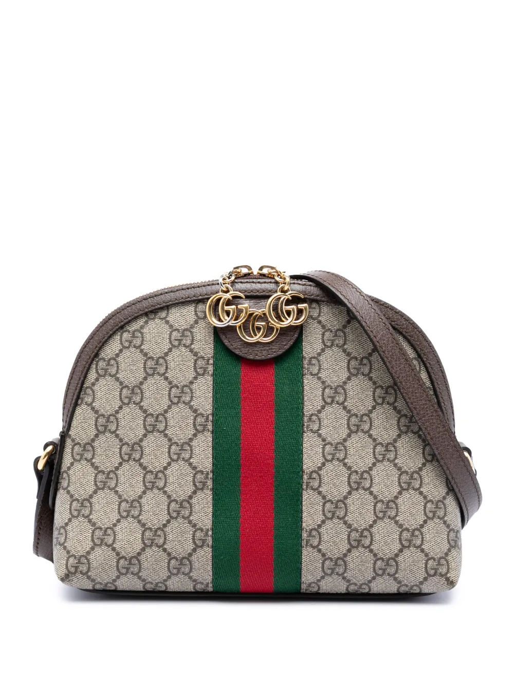 Gucci Pre-Owned 2016-2026 Small GG Supreme Web Ophidia Dome crossbody bag - Toni neutri