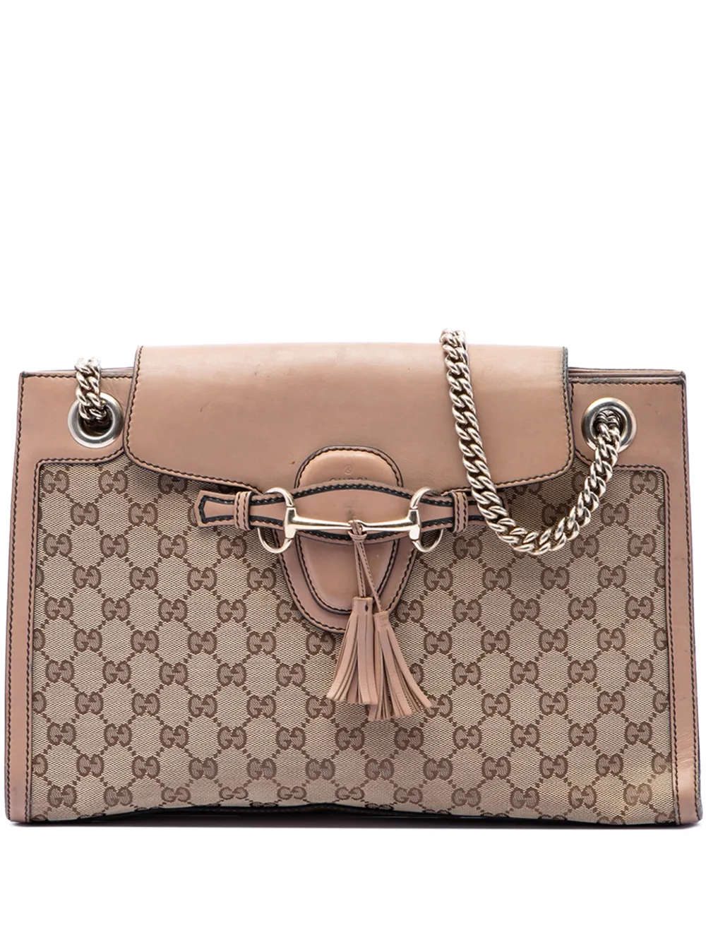 Gucci Pre-Owned 2016-2026 Large GG Canvas Emily shoulder bag - Toni neutri