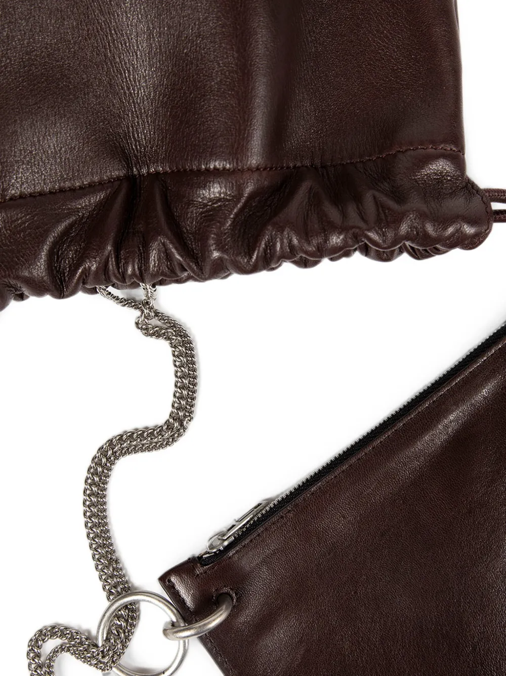 Ann Demeulemeester Grote Philippa bucket-tas Bruin