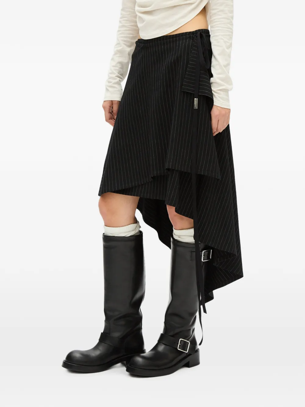 Ann Demeulemeester Birit asymmetrische rok Zwart