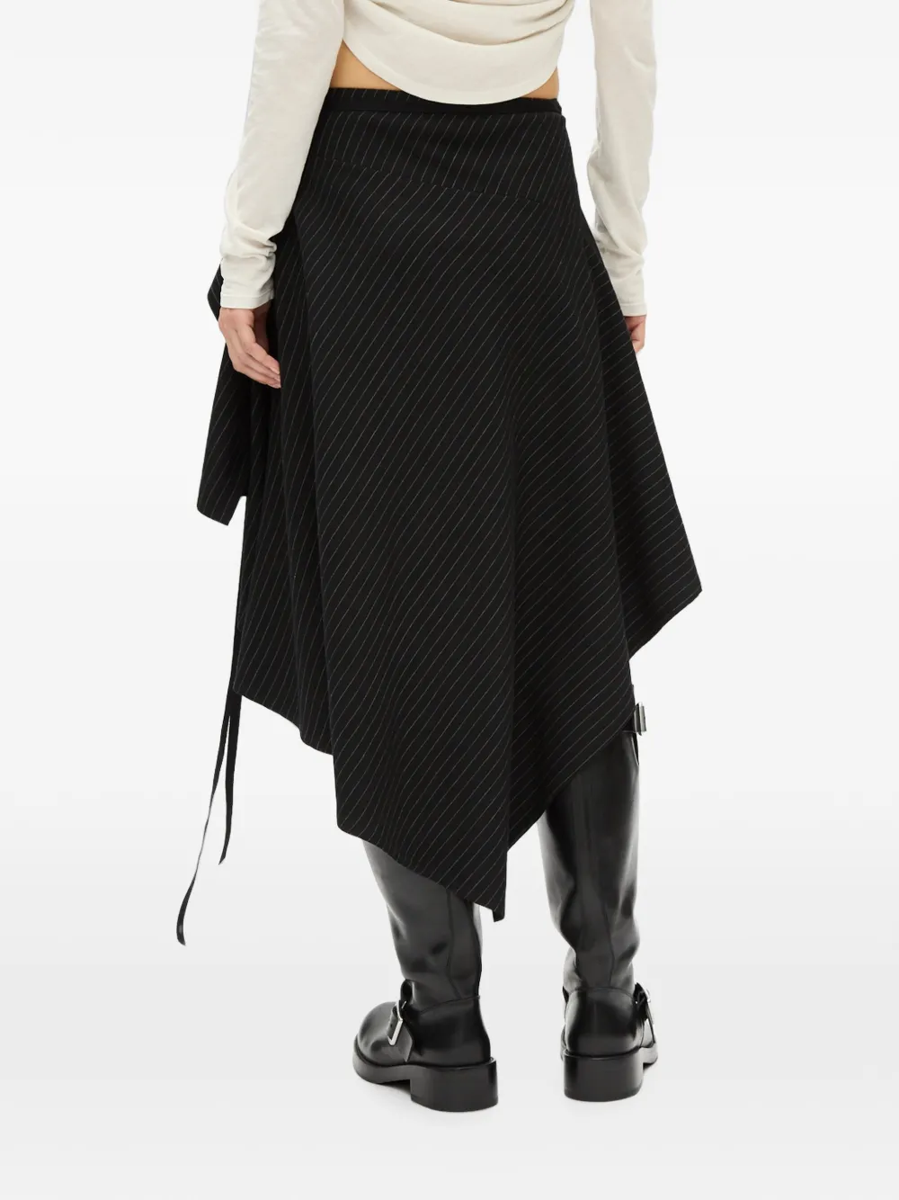 Ann Demeulemeester Birit asymmetrische rok Zwart