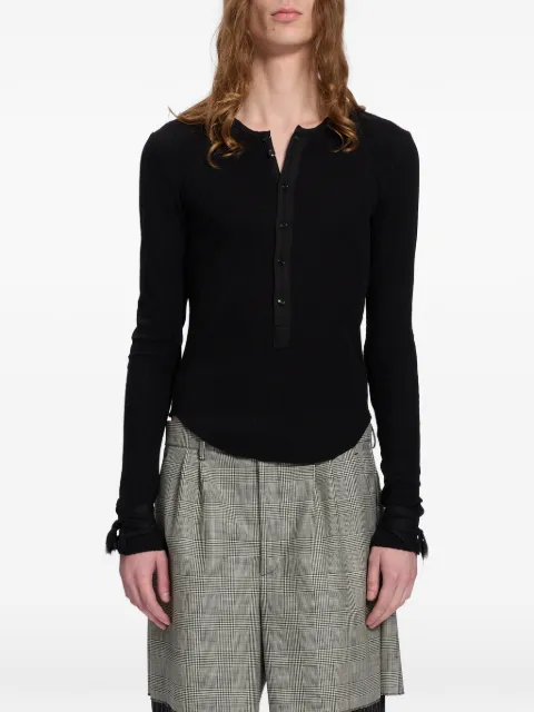 Ann Demeulemeester pointelle-knit T-shirt