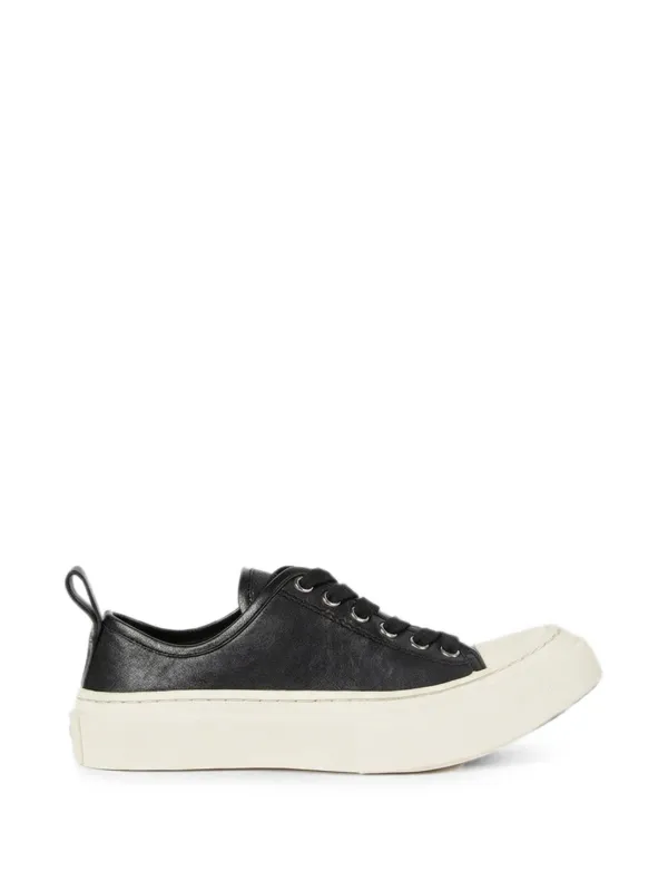 Ann Demeulemeester Grained Calf Leather Sneakers in Black