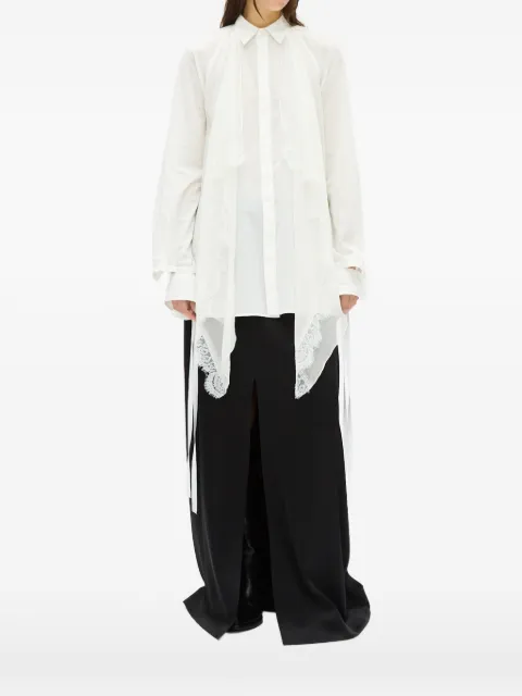 Ann Demeulemeester chemise Sini bordée de dentelle