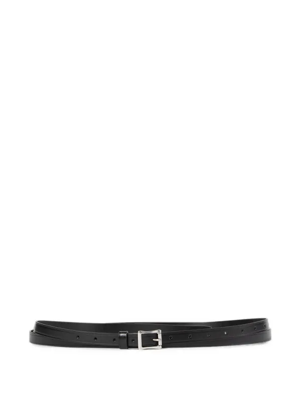 Ann Demeulemeester Adonica Calf Leather Belt in Black