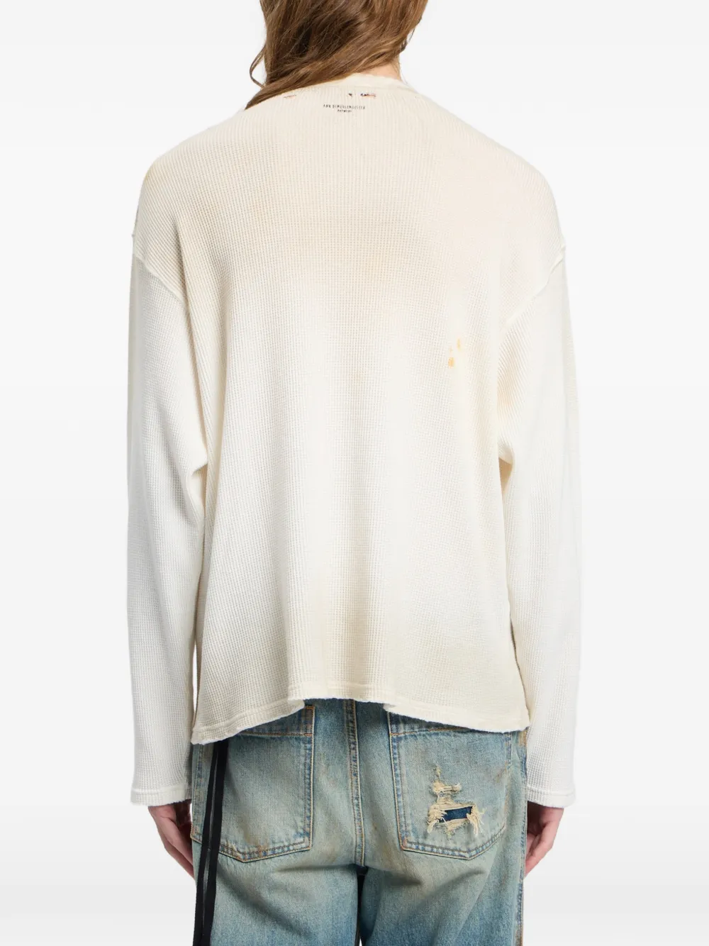 Ann Demeulemeester Emil Dear Diary T-shirt met lange mouwen Beige