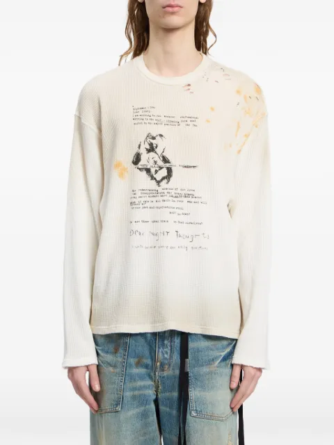Ann Demeulemeester Emil Dear Diary long-sleeve T-shirt