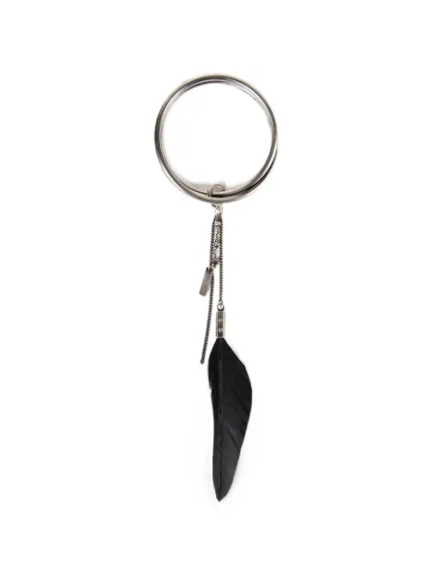 Ann Demeulemeester Vete feather-pendant chain-link bracelet