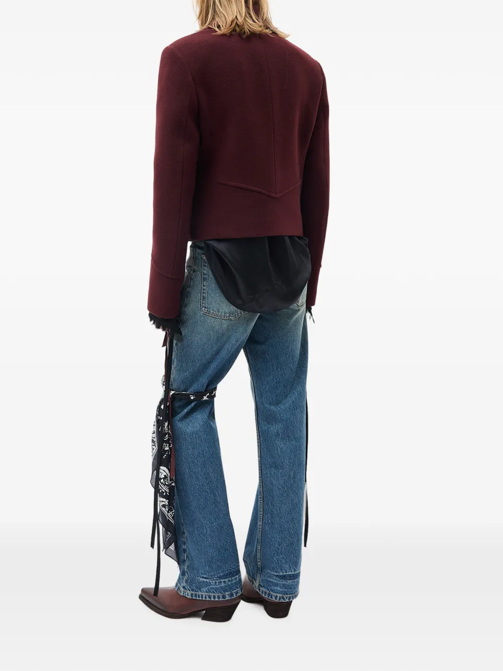 Ann Demeulemeester Runo overhemd met strik Zwart
