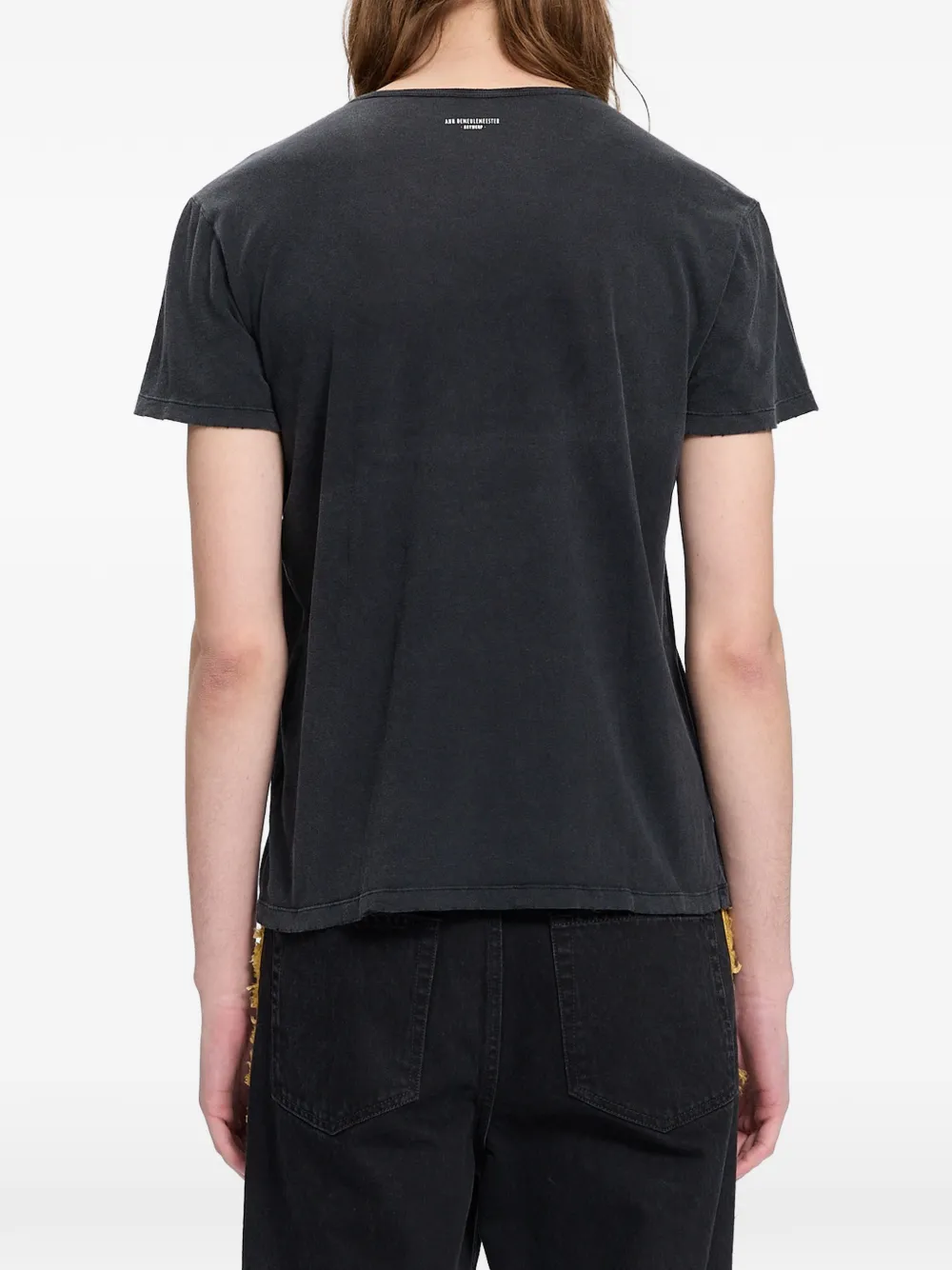 Ann Demeulemeester T-shirt met tekst-print Grijs