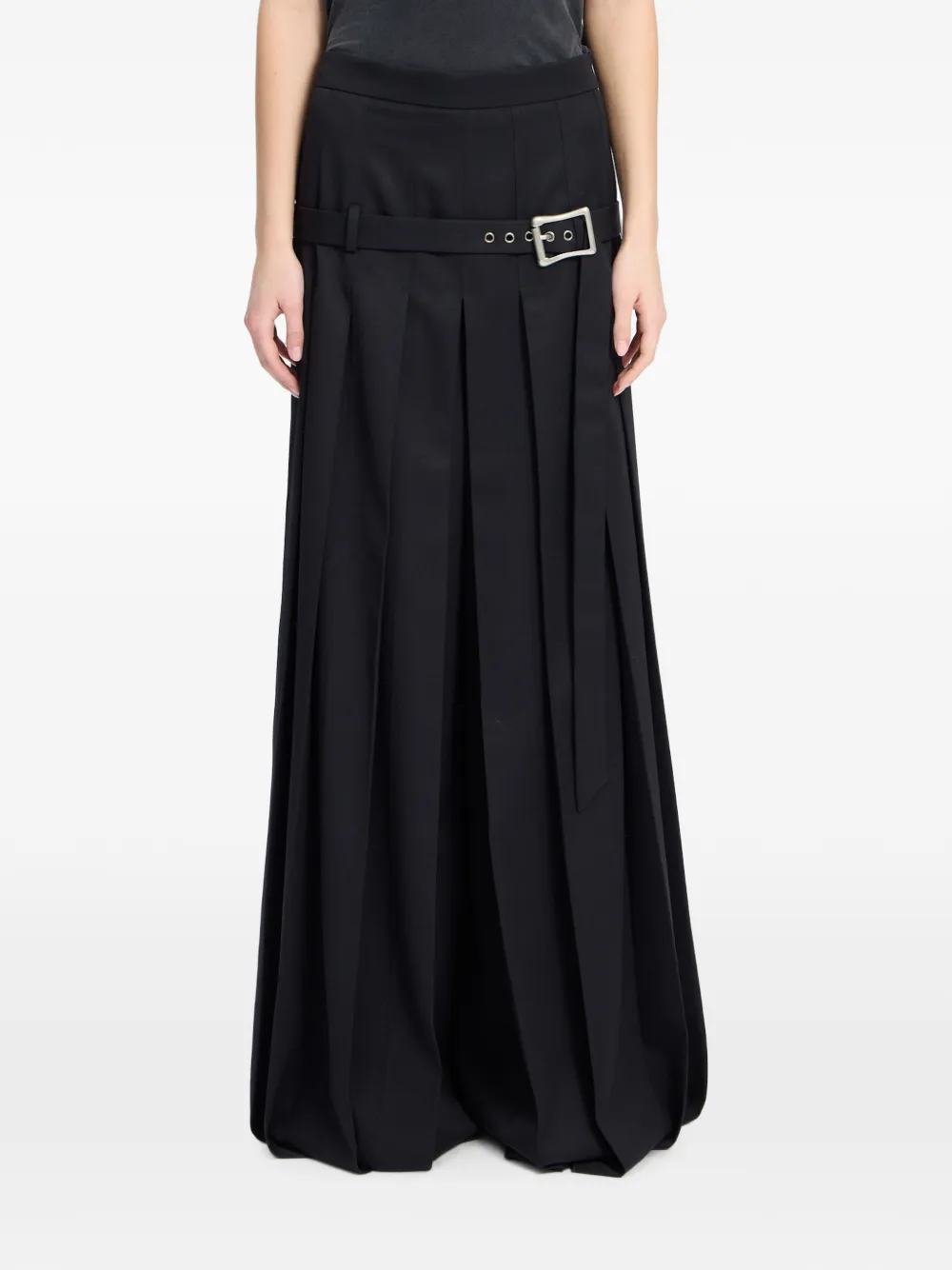 Ann Demeulemeester belted pleated trousers