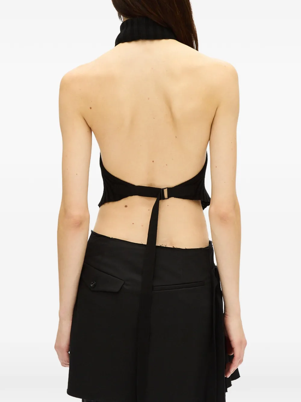 Ann Demeulemeester Almida top met halternek Zwart