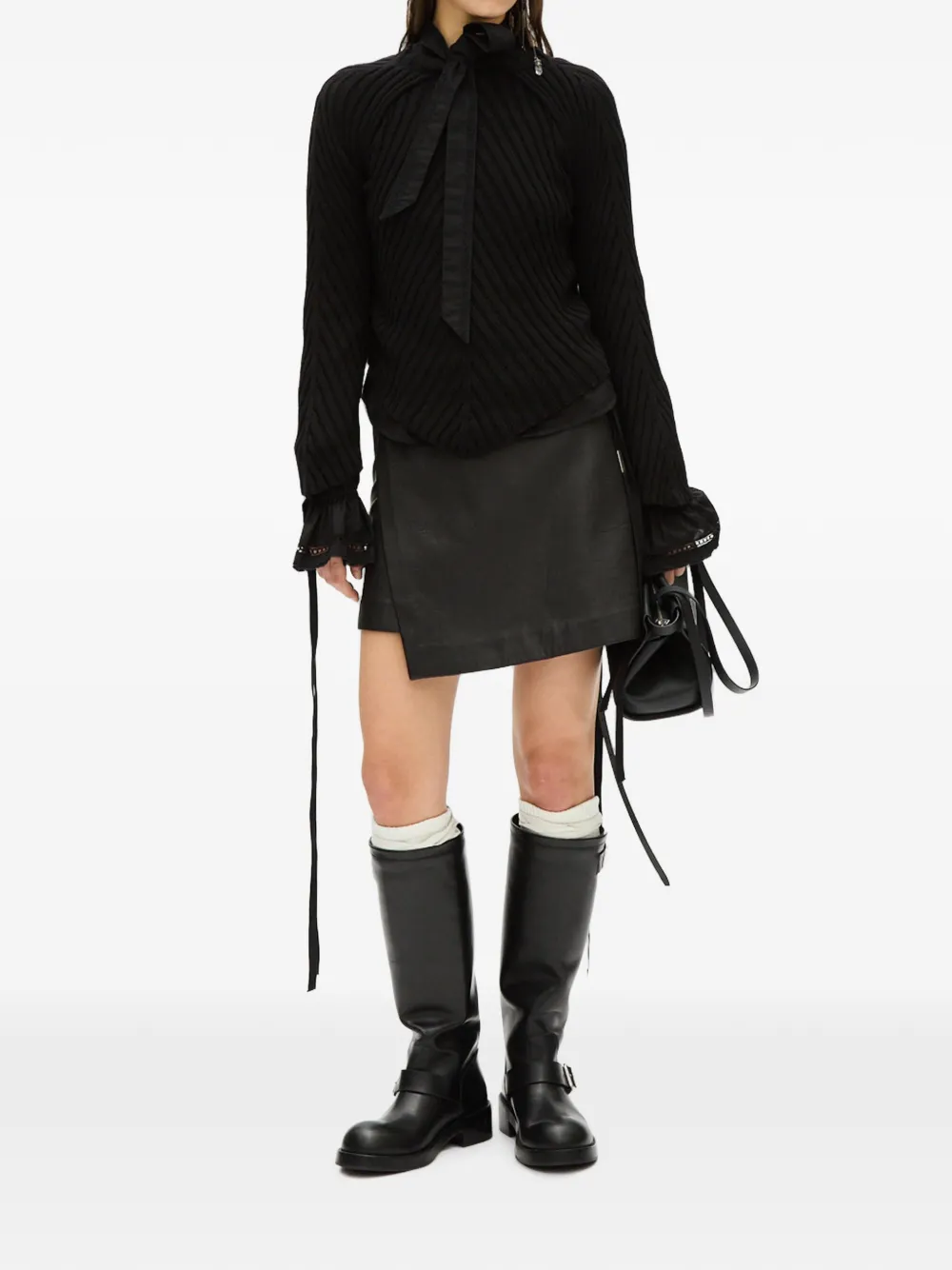 Ann Demeulemeester Trui met uitgesneden details Zwart
