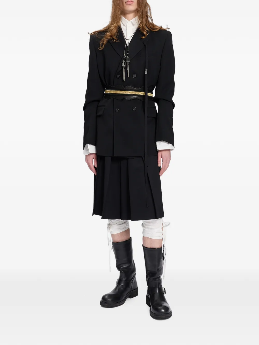 Ann Demeulemeester Geplooide shorts Zwart