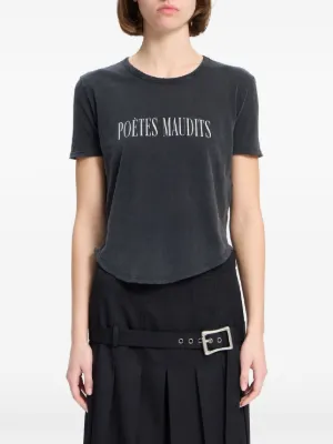 Ann Demeulemeester カットアウト ファインニットロング Tシャツ
