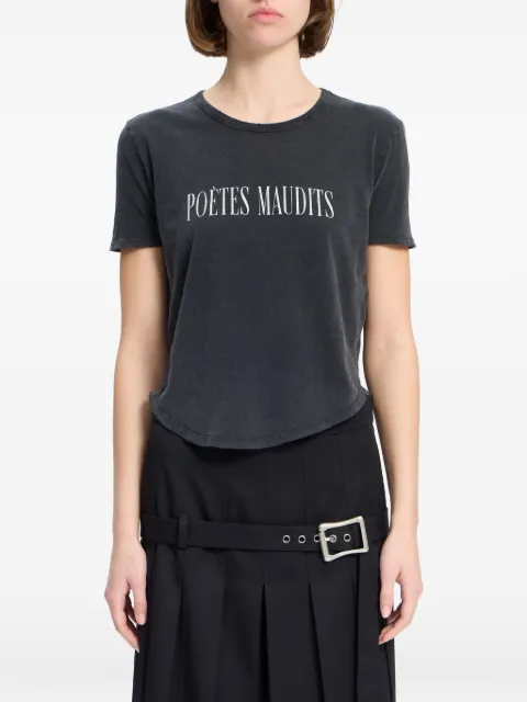 Ann Demeulemeester Floor Micro curved-hem T-shirt