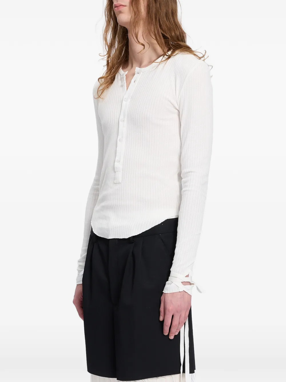 Ann Demeulemeester Pointelle T-shirt Wit