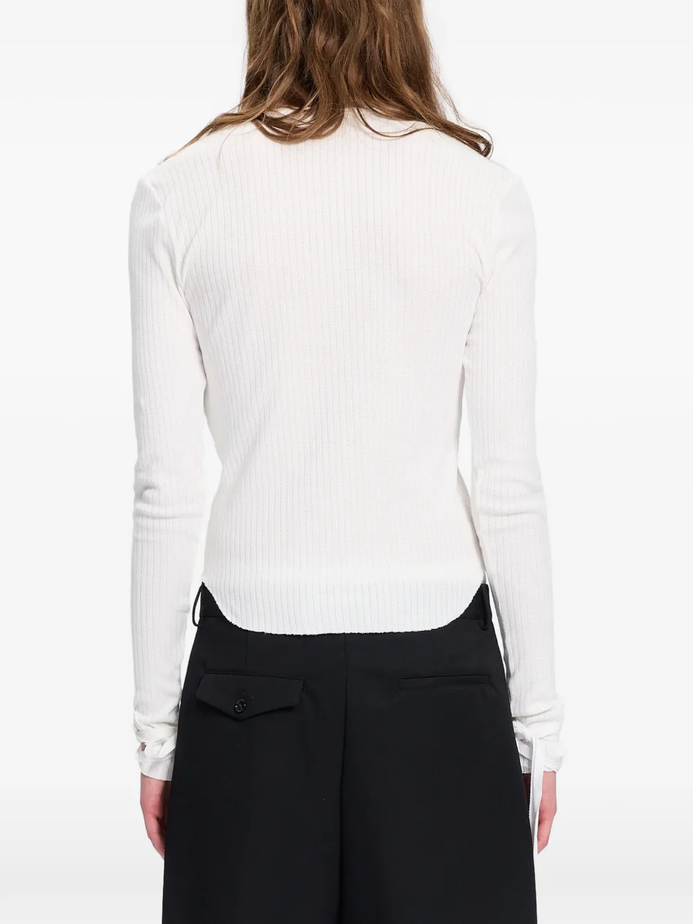 Ann Demeulemeester Pointelle T-shirt Wit