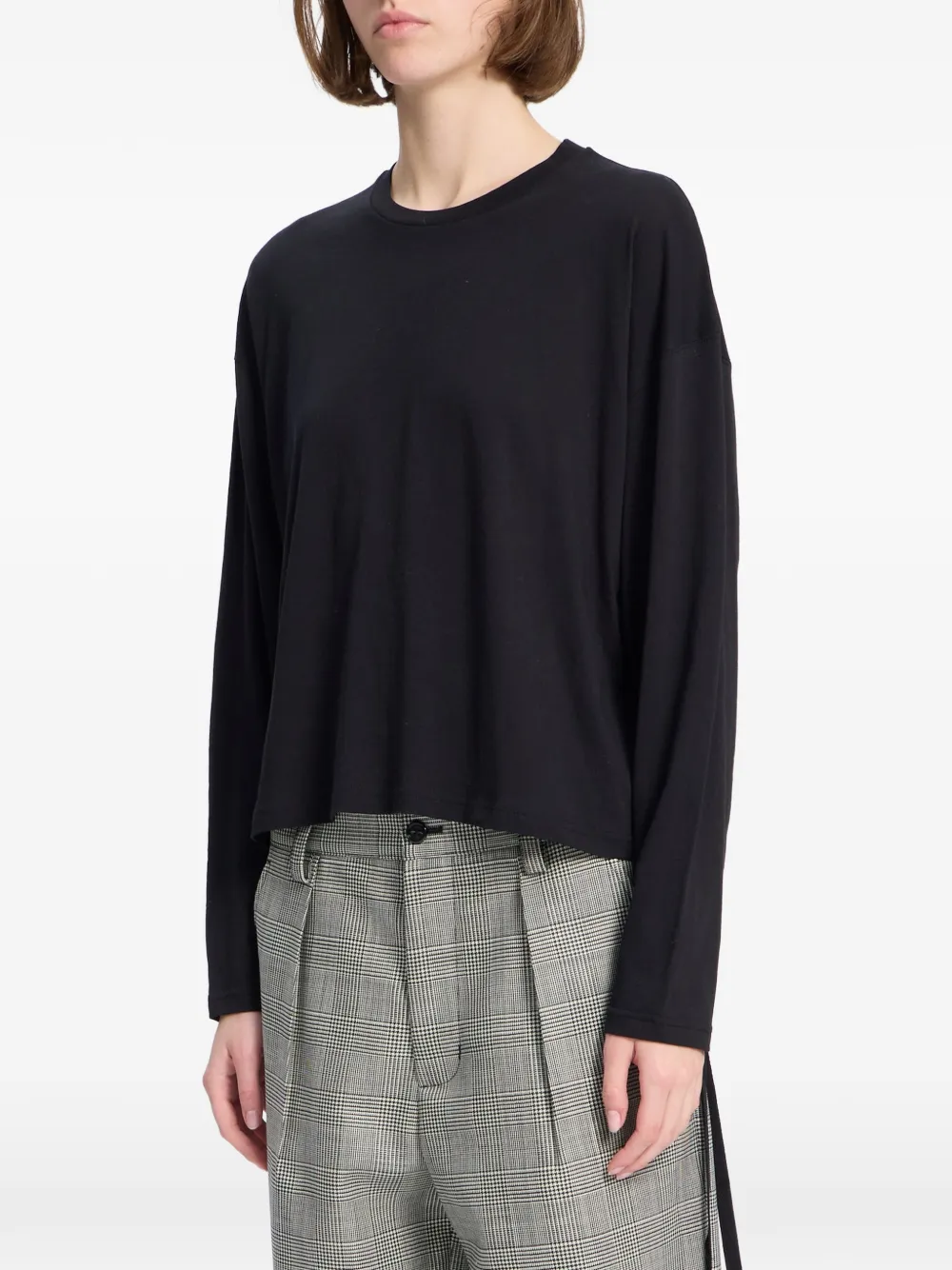 Ann Demeulemeester T-shirt met tekst Zwart