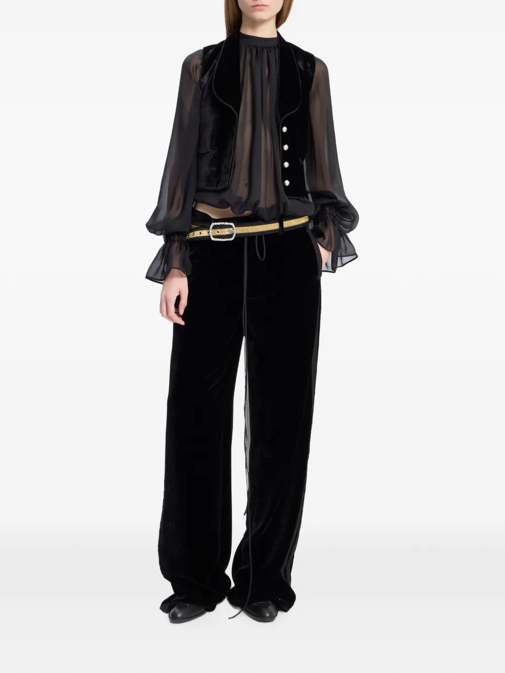Ann Demeulemeester Celin ballonblouse Zwart