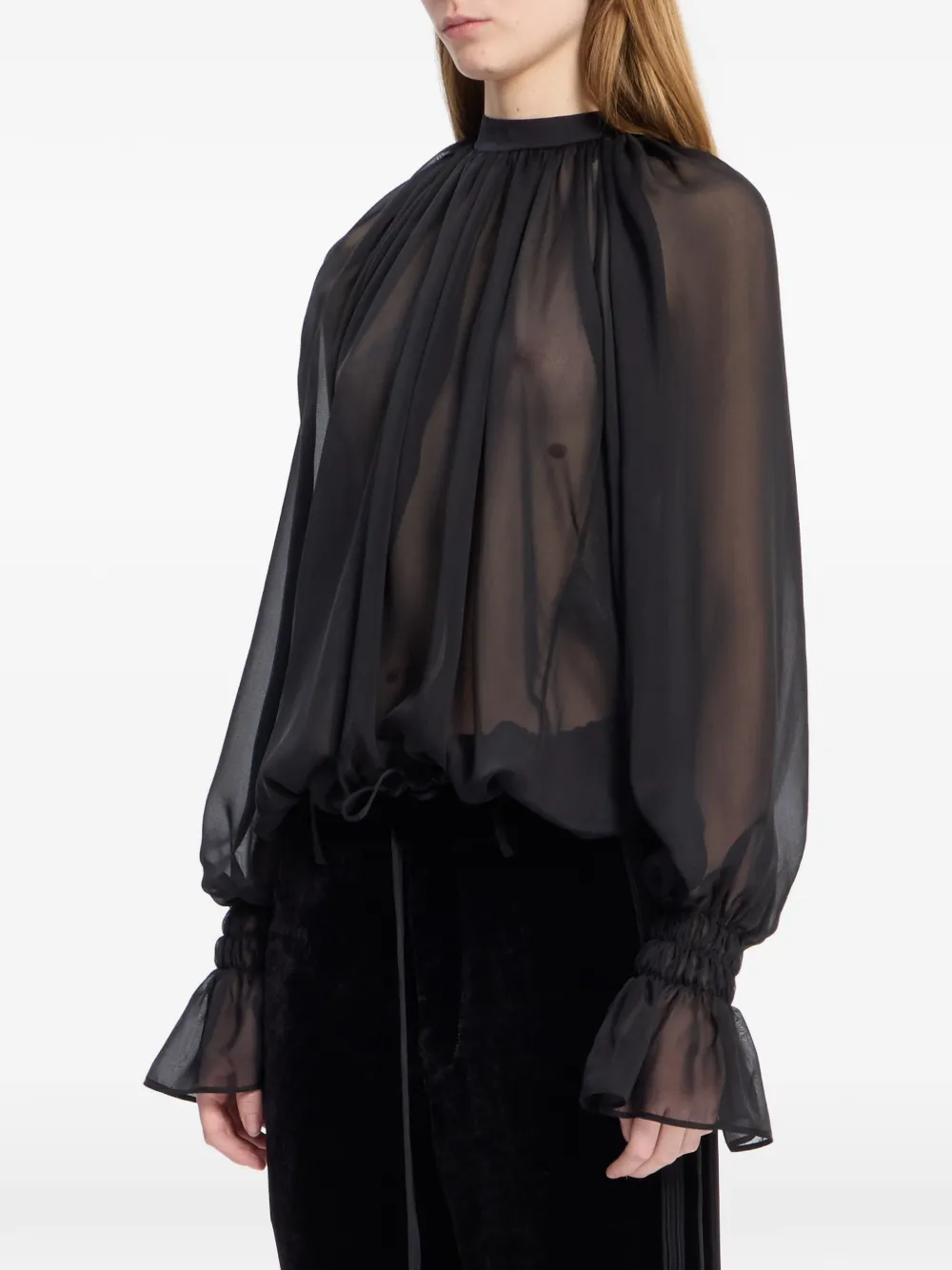 Ann Demeulemeester Celin ballonblouse Zwart
