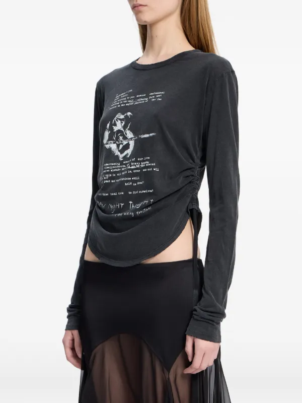 Ann demeulemeester カットソー　ロンT Ann demeulemeester カットソー ロンT Ann Demeulemeester
