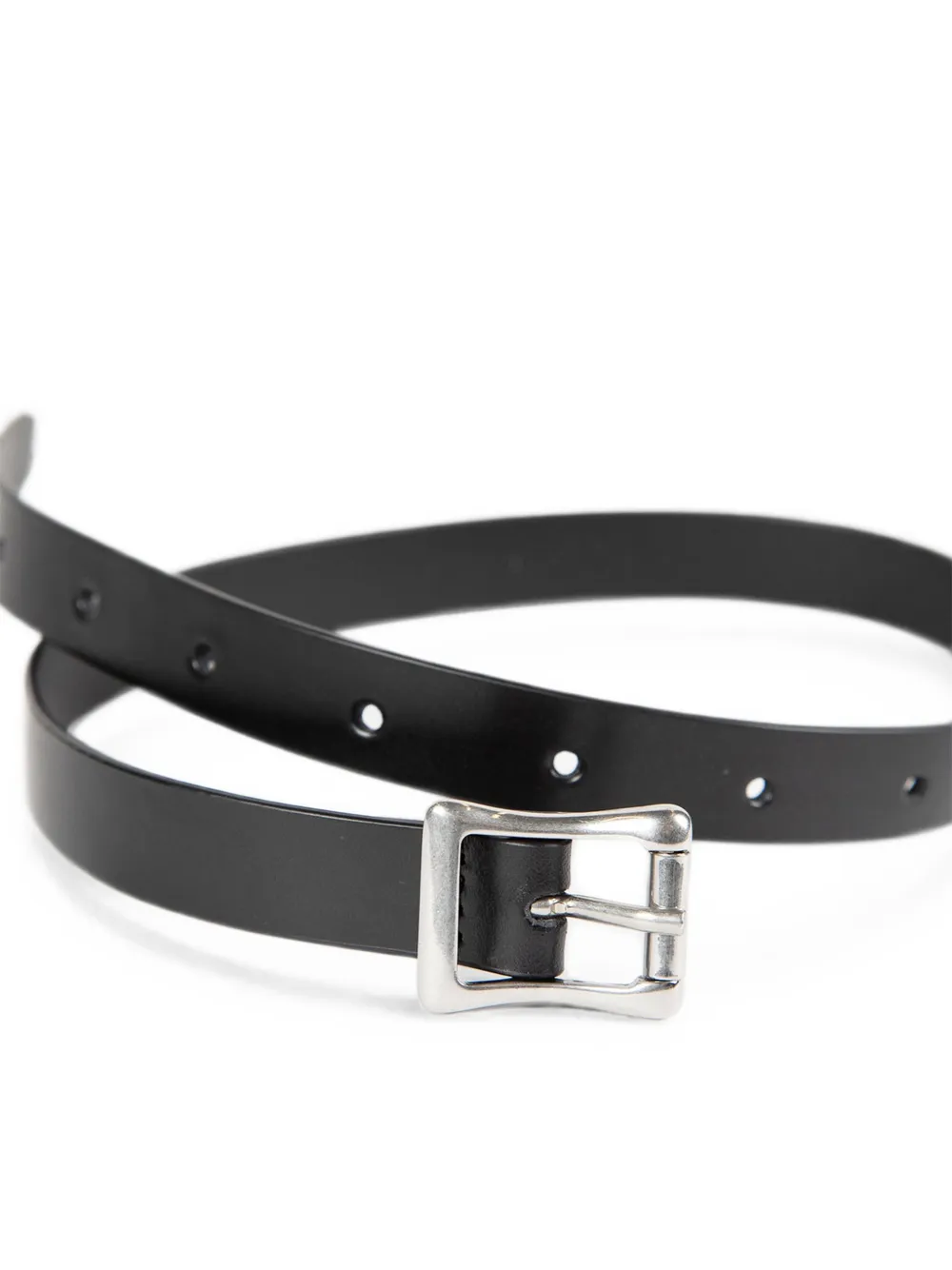 Ann Demeulemeester Buckle-fastening Calf Leather Bracelet in Black, view 3