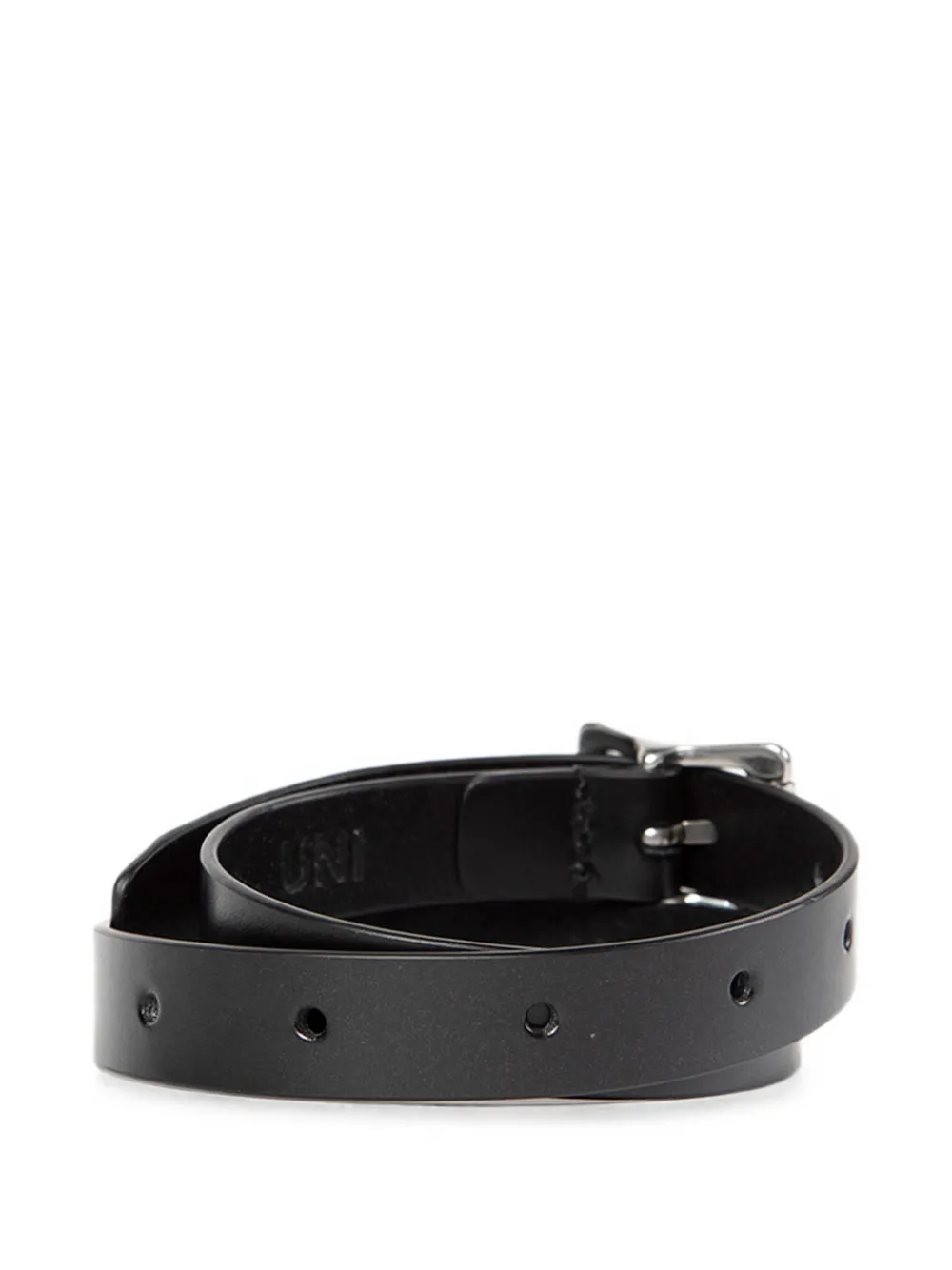 Ann Demeulemeester Buckle-fastening Calf Leather Bracelet in Black, view 2
