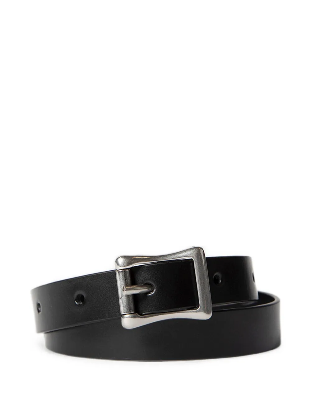 Ann Demeulemeester Bracciale in pelle di vitello con fibbia - Nero