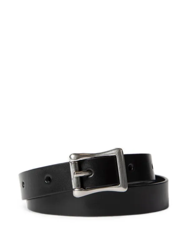 Ann Demeulemeester Buckle-fastening Calf Leather Bracelet in Black