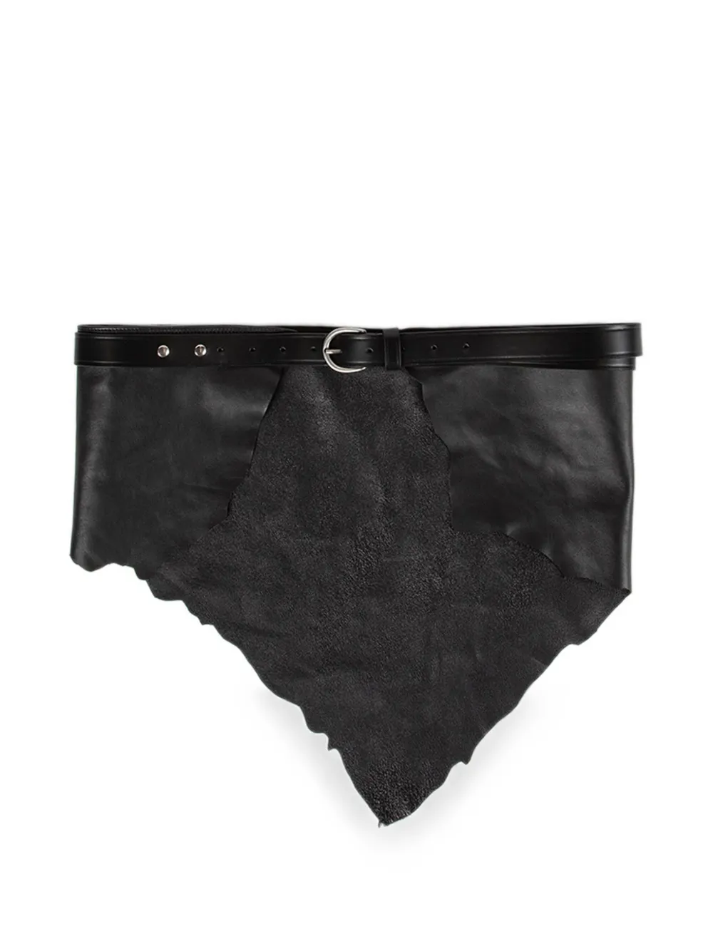 Ann Demeulemeester Romy distressed-finish belt - Nero