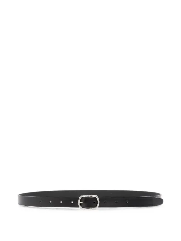 Ann Demeulemeester Buckle-fastening Leather Belt in Black
