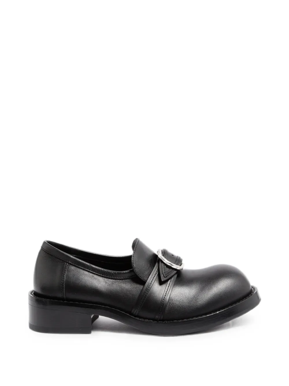 Ann Demeulemeester Mocassini in pelle con fibbia - Nero
