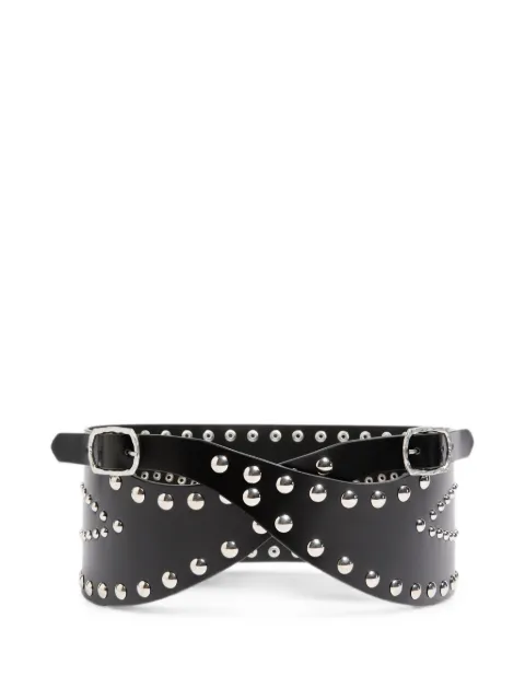Ann Demeulemeester stud-embellished leather belt
