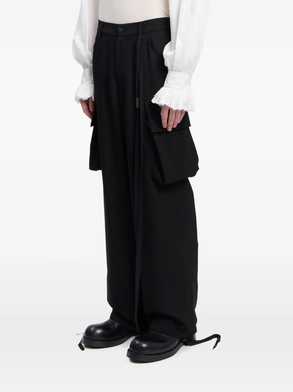 Ann Demeulemeester Cargo broek Zwart