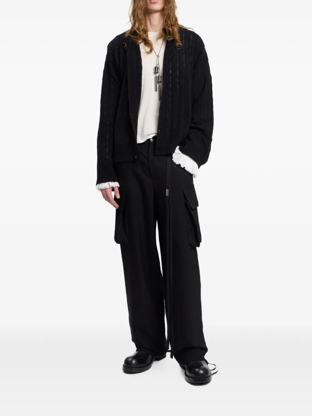 Ann Demeulemeester Cargo broek Zwart