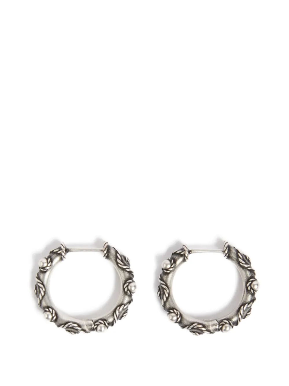 Ann Demeulemeester Lone Creolen - Silber