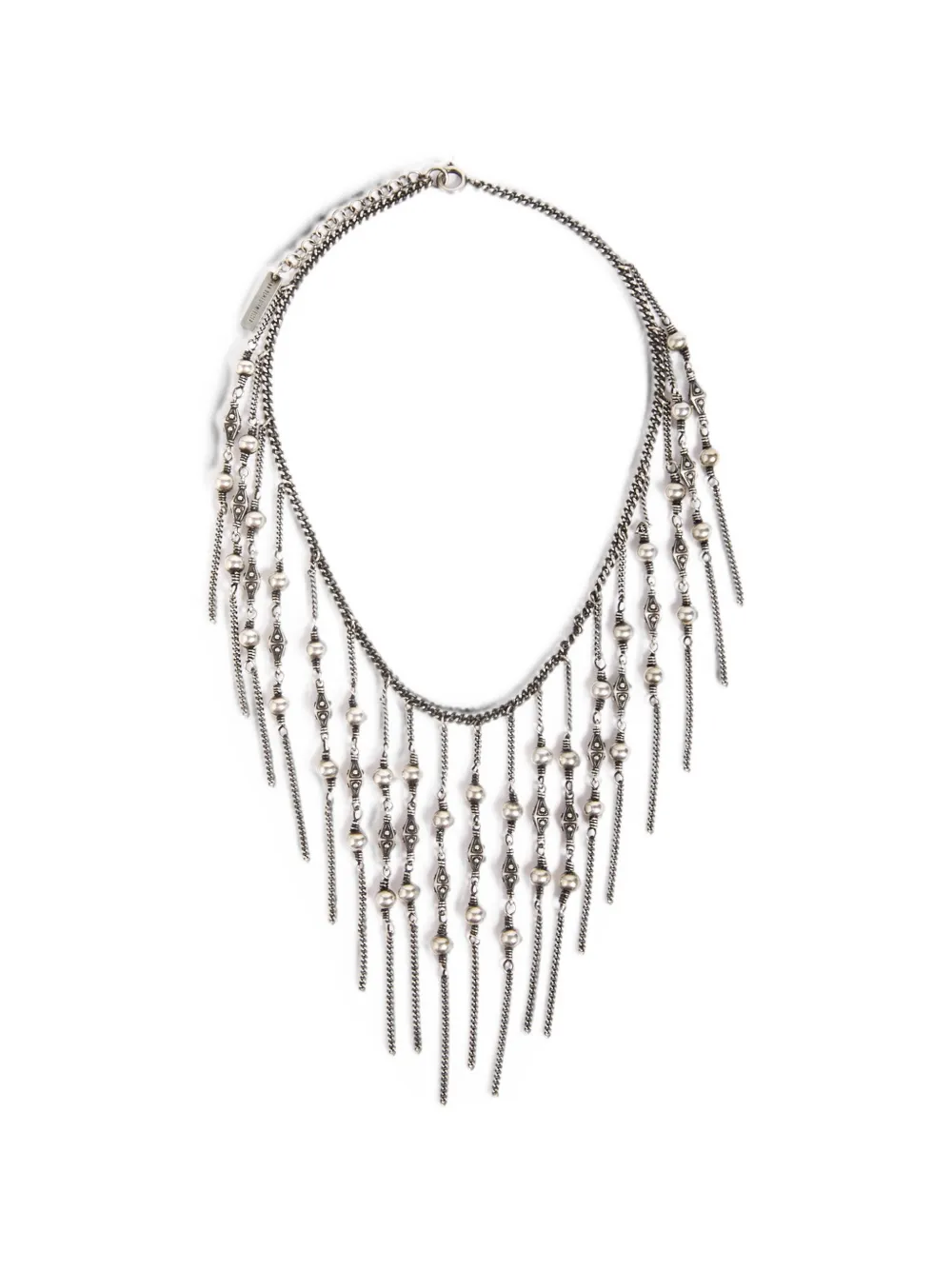 Ann Demeulemeester beaded curb-chain necklace