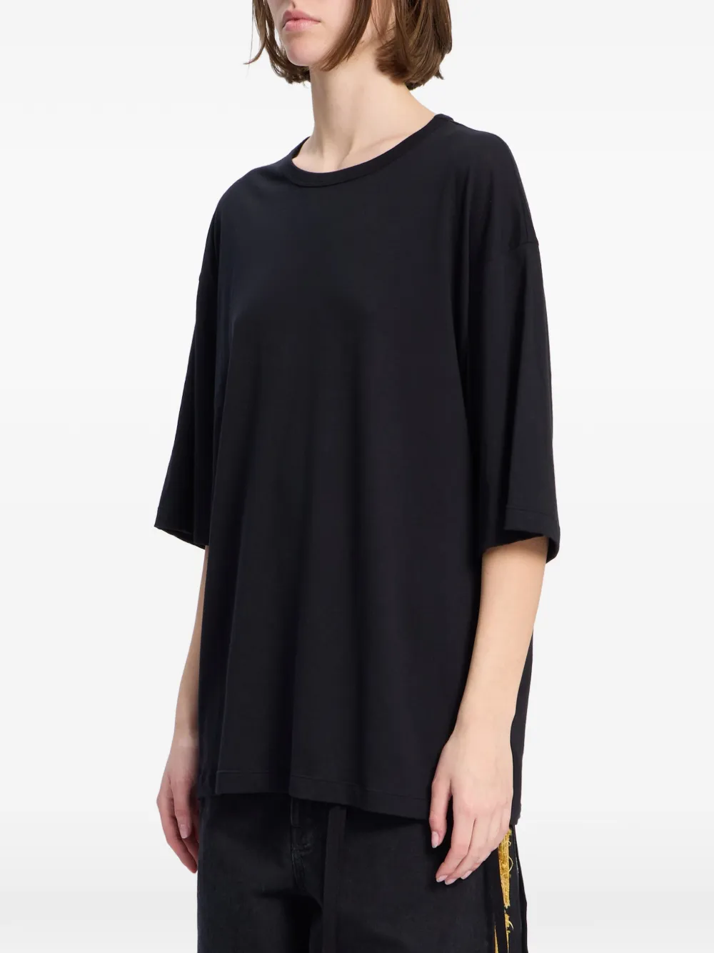 Ann Demeulemeester T-shirt met tekst Zwart