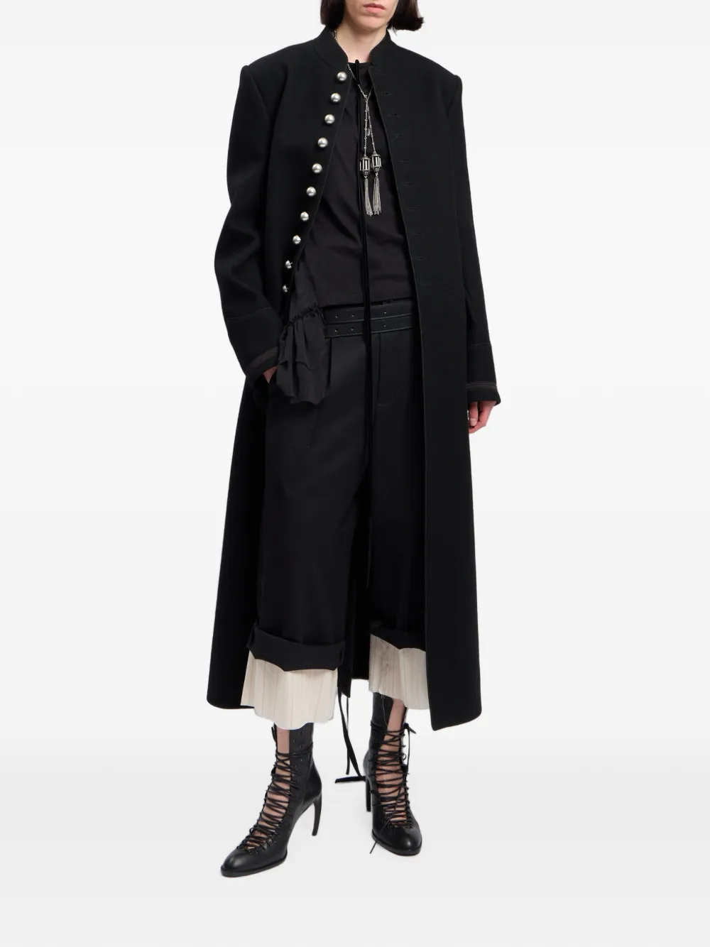 Ann Demeulemeester Wollen jas Zwart