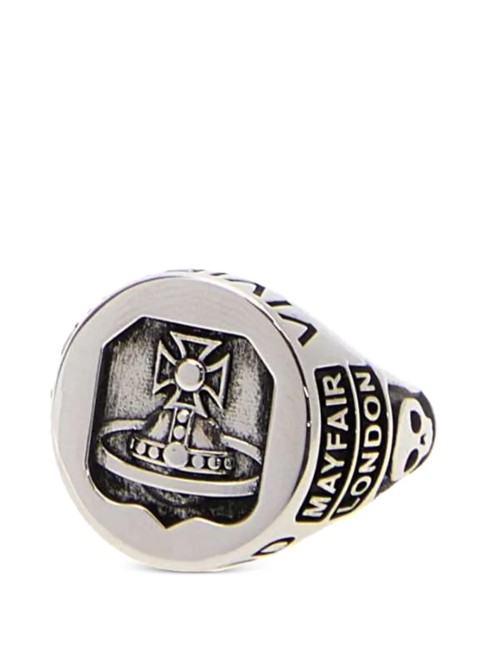 Vivienne Westwood Lancelot Chevalier Orb ring - Argento