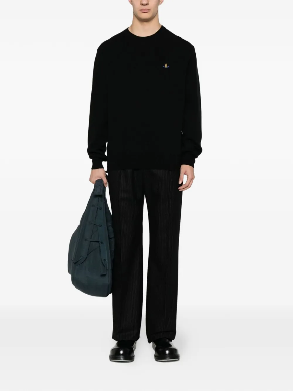 Vivienne Westwood Alex trui met geborduurde Orb Zwart