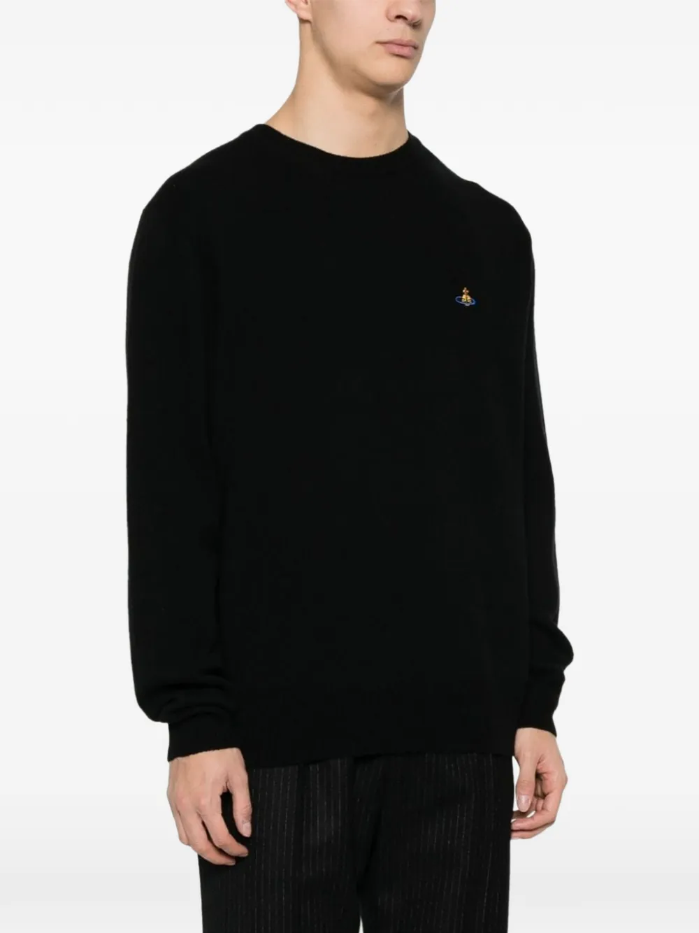 Vivienne Westwood Alex trui met geborduurde Orb Zwart
