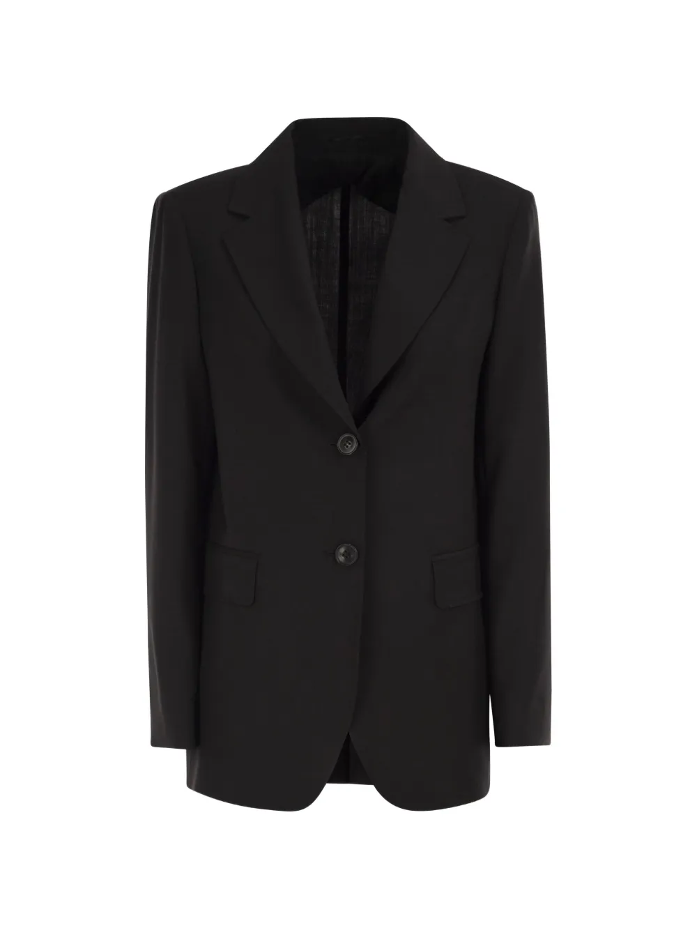 Max Mara single-breasted long-sleeve blazer - Schwarz