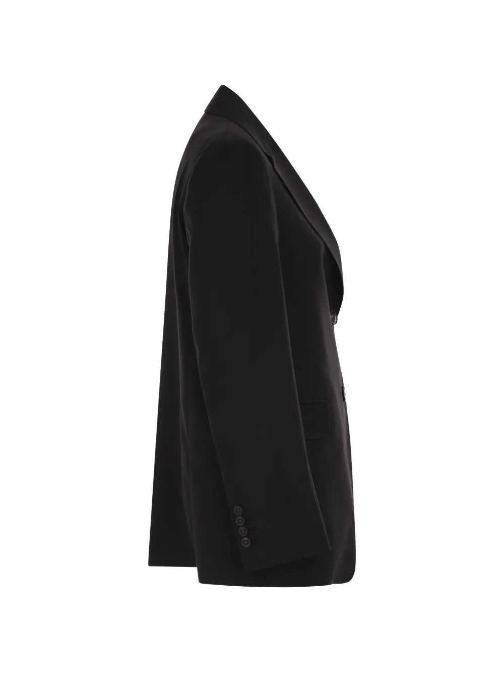 Max Mara Blazer met enkele rij knopen Zwart