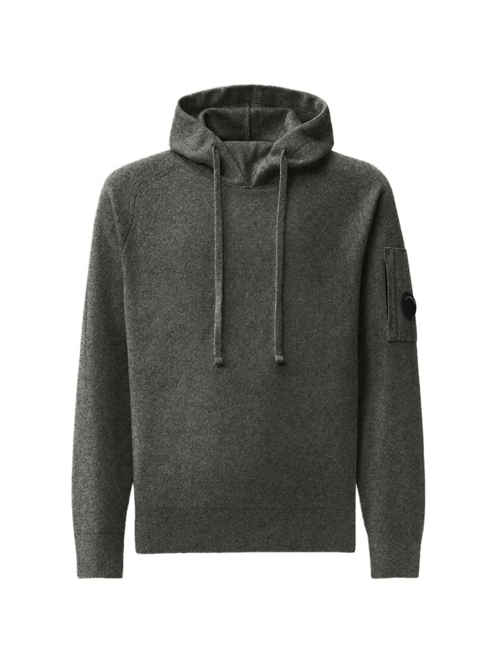 C.P. Company lens-detail drawstring hoodie - Grau