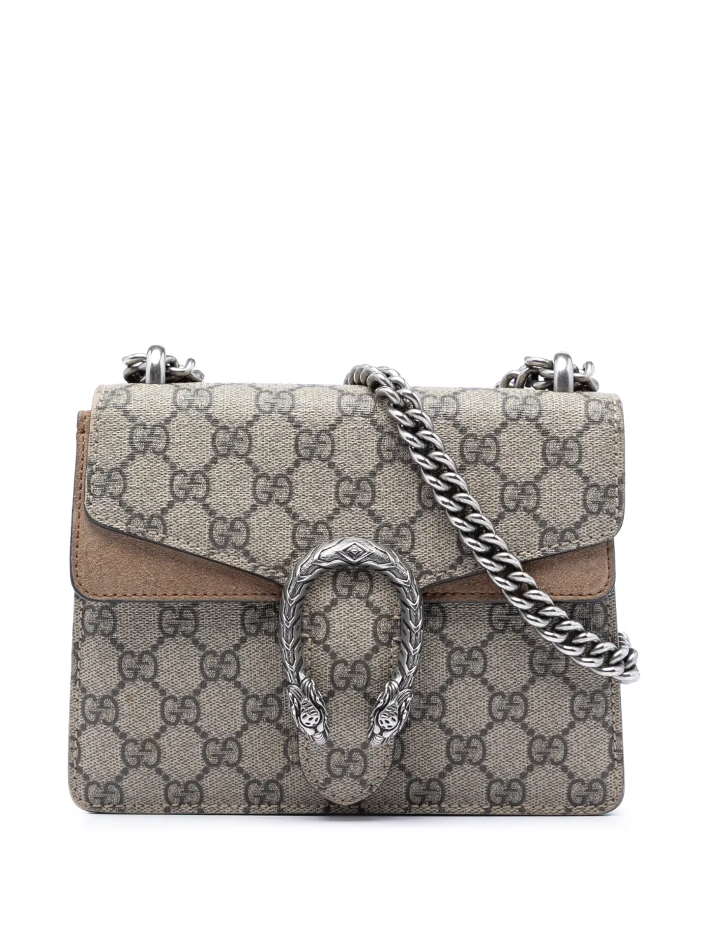Gucci Pre-Owned 2016-2026 Small GG Supreme Dionysus crossbody bag - Toni neutri
