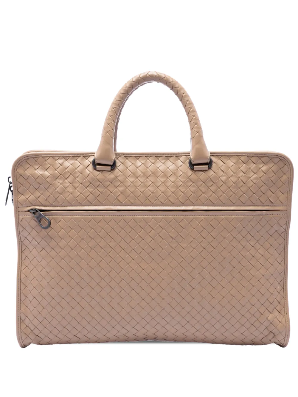 Bottega Veneta Pre-Owned 2012-2026 Nappa Intrecciato business bag - Marrone