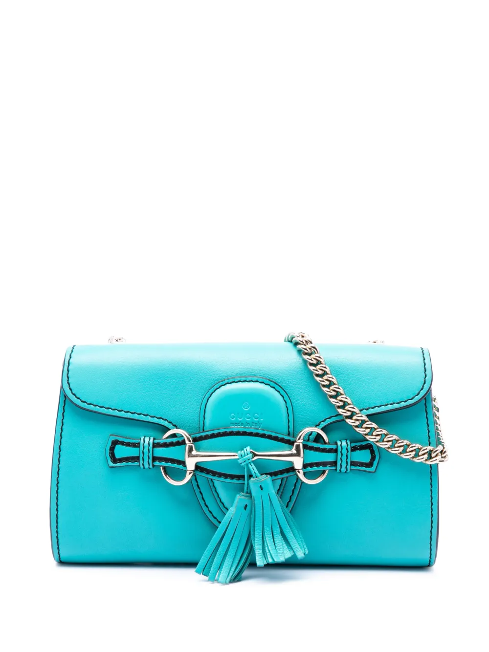 Gucci Pre-Owned 2016-2026 Mini Calfskin Emily crossbody bag - Blu